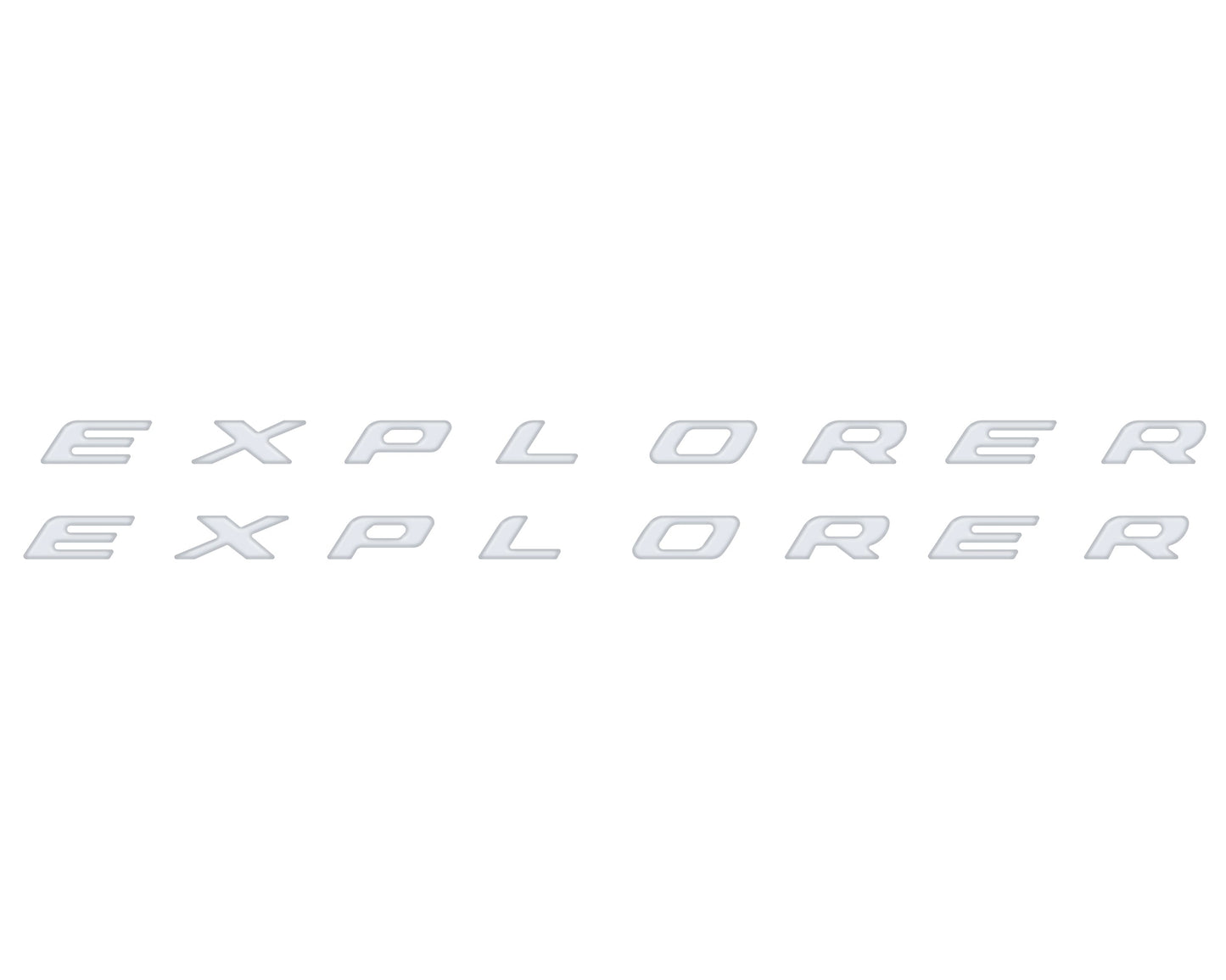 Rocker Panel Letter Inserts Fits 2020-2026 Ford Explorer