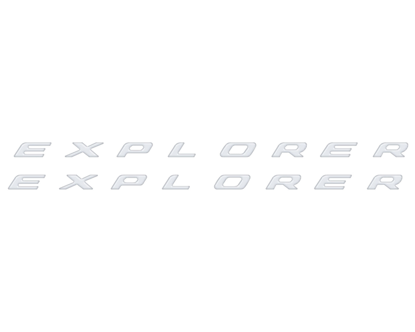 Rocker Panel Letter Inserts Fits 2020-2026 Ford Explorer