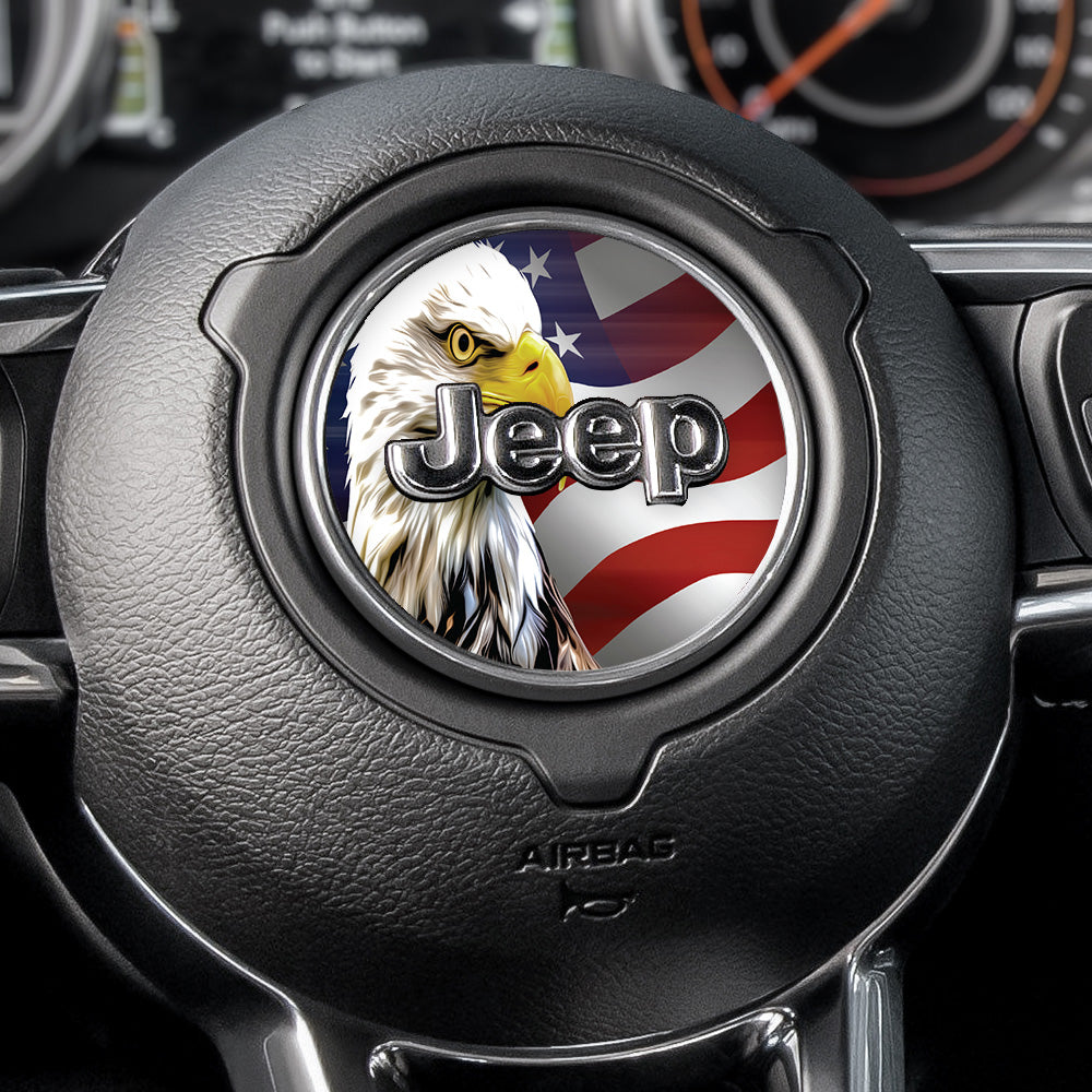 Eagle Flag Steering Wheel Decal