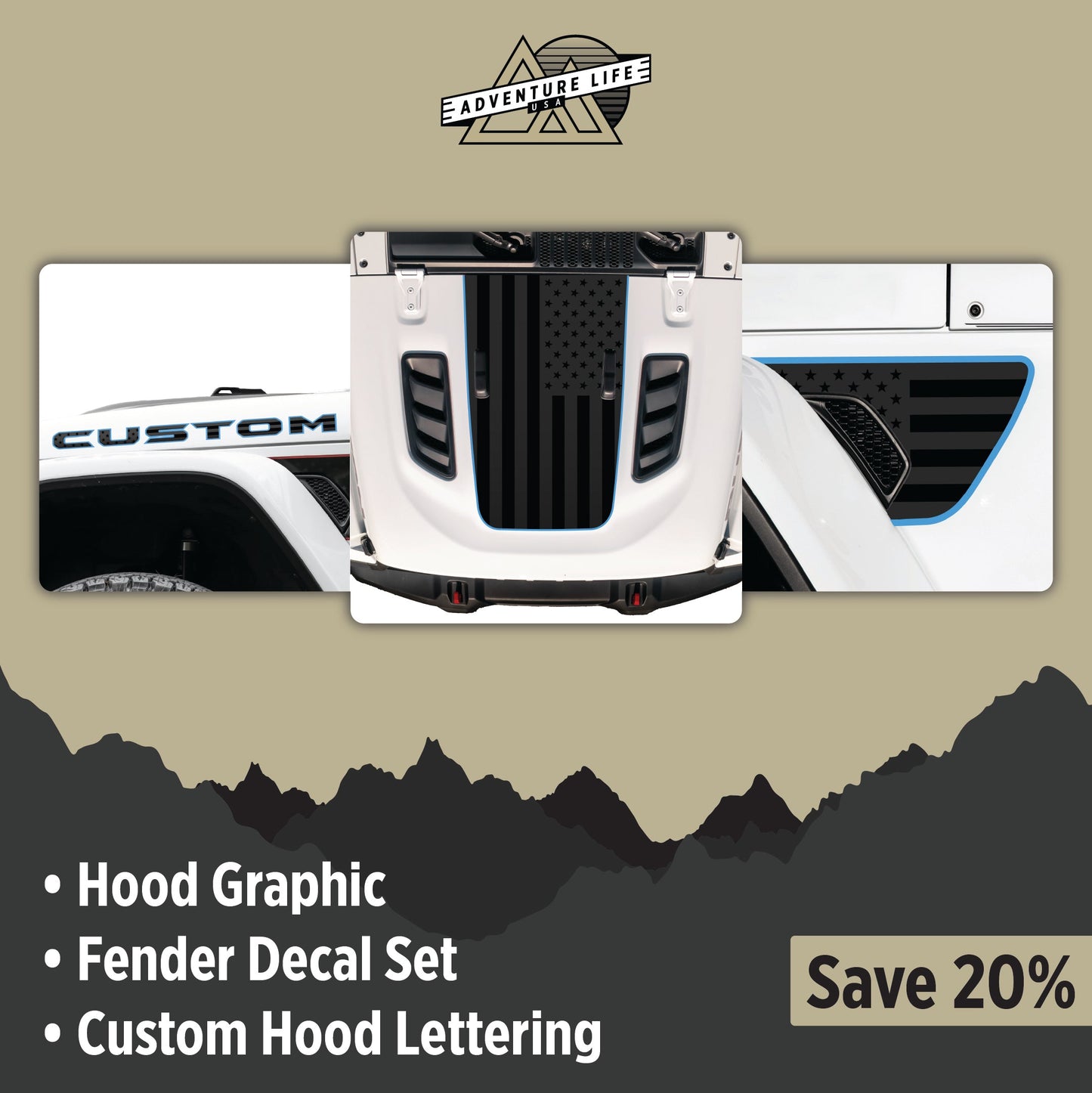 Graphic Kit for Gladiator JT RUBICON