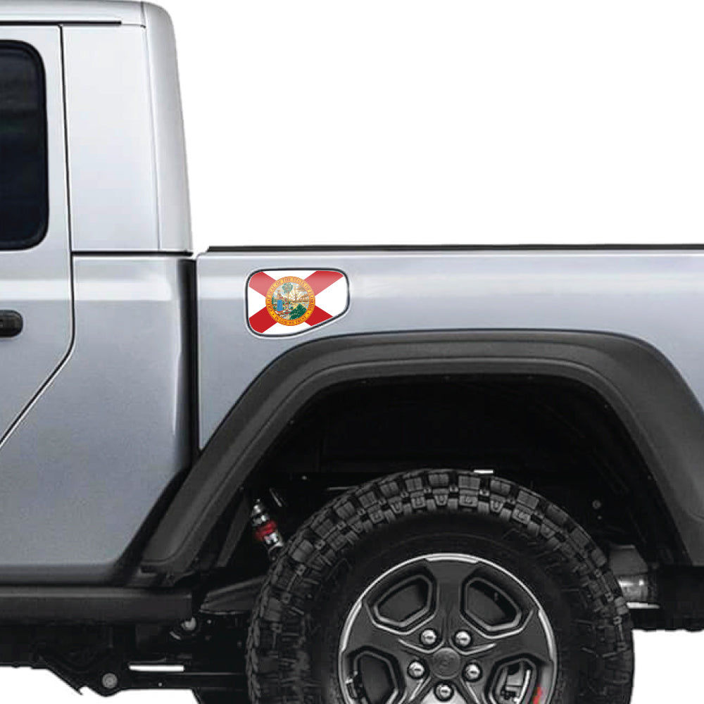 Florida State Flag Gas Cap Decal for JT or Gladiator