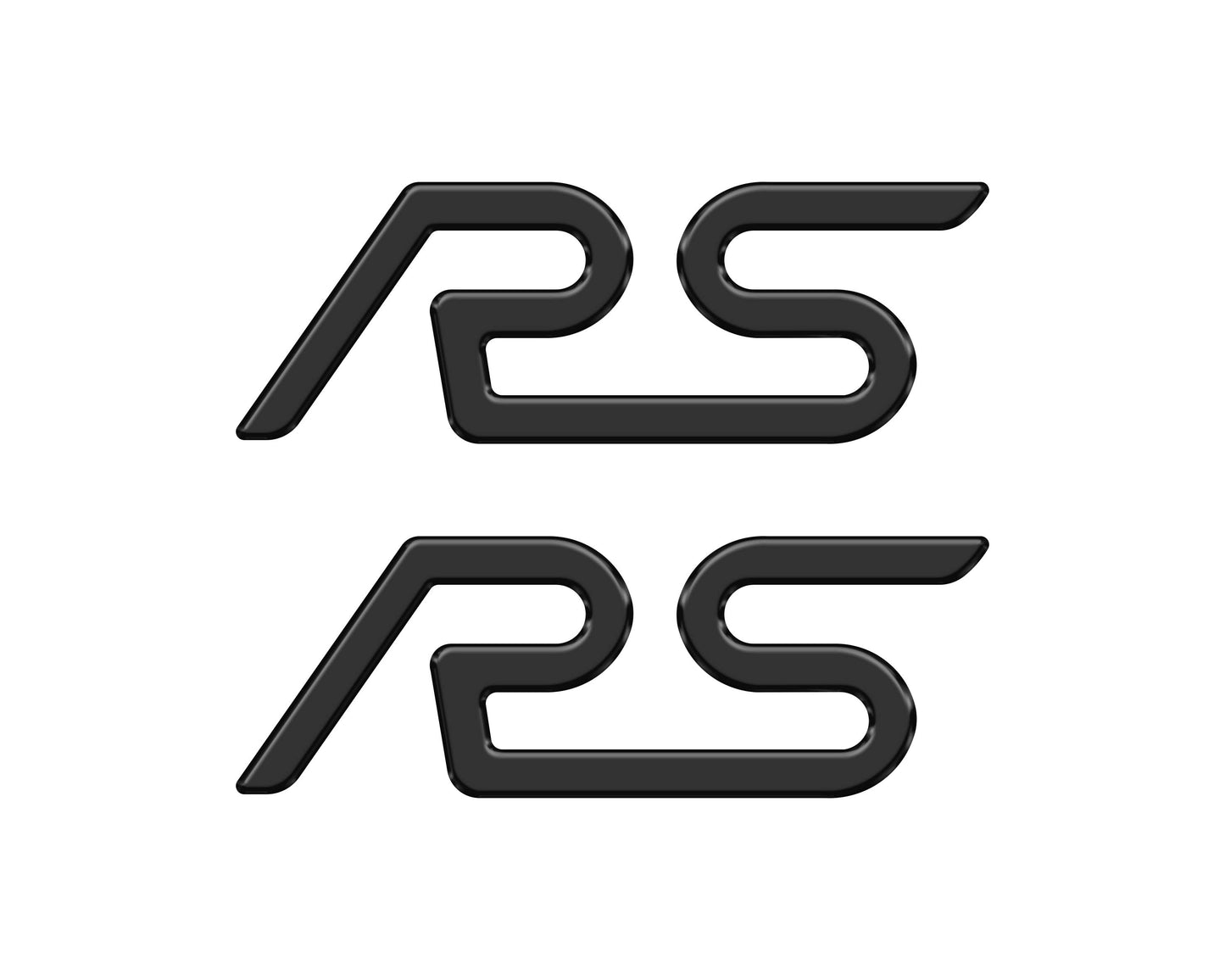 "RS" Spoiler Letter Inserts Fits 2016-2018 Ford Focus RS