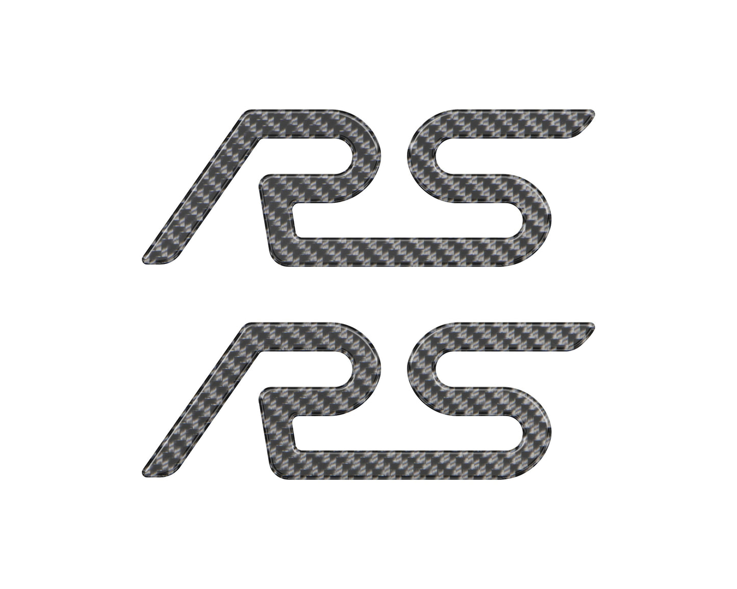 "RS" Spoiler Letter Inserts Fits 2016-2018 Ford Focus RS