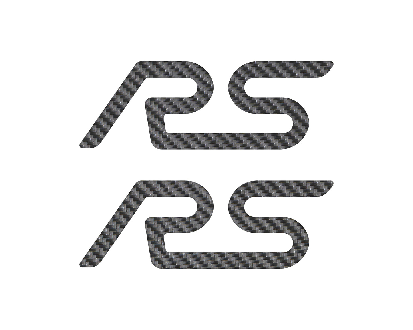 "RS" Spoiler Letter Inserts Fits 2016-2018 Ford Focus RS