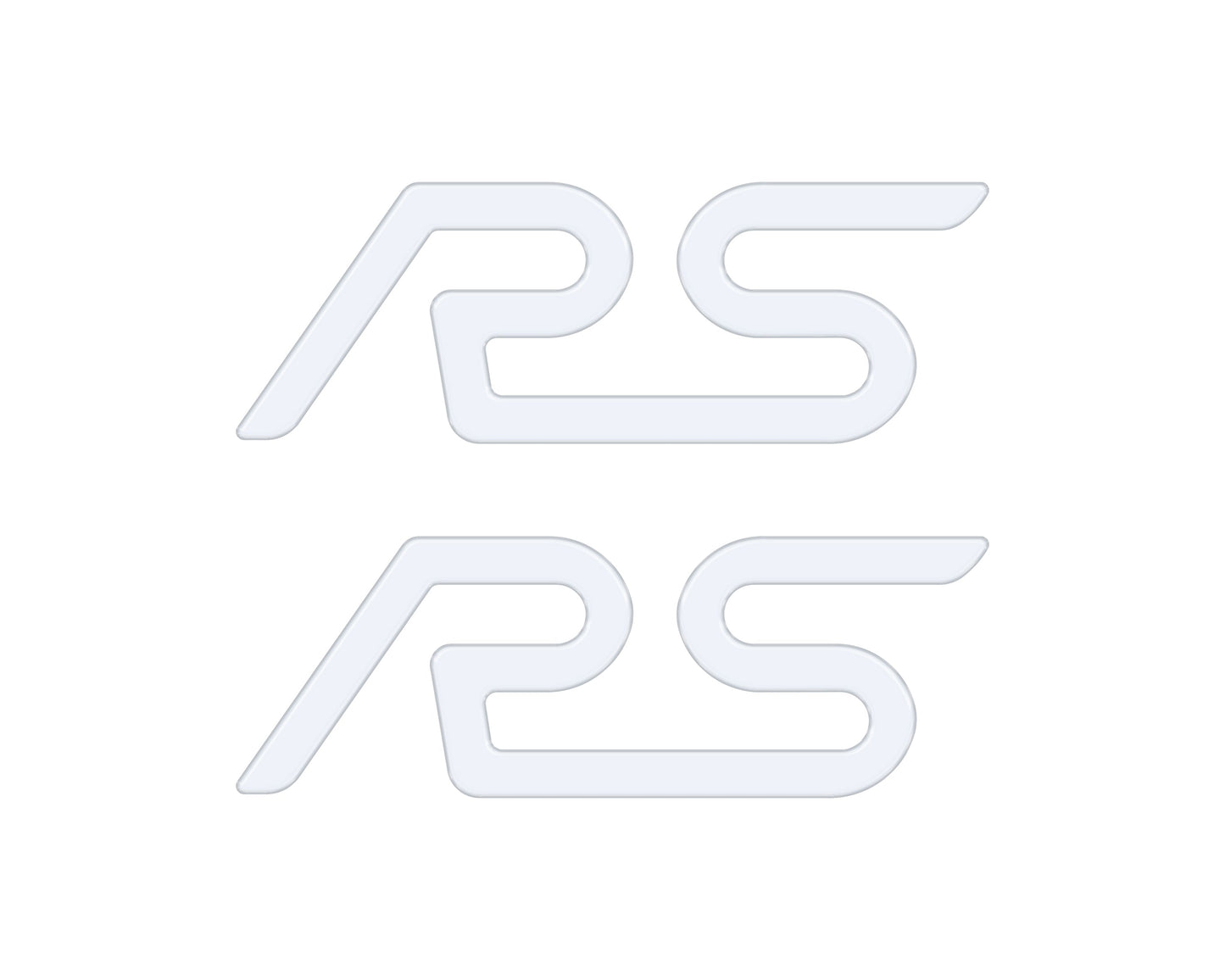 "RS" Spoiler Letter Inserts Fits 2016-2018 Ford Focus RS