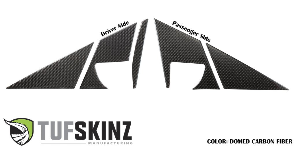 A-Door Pillar Overlays Fits 2012-2018 Ford Focus, RS, ST