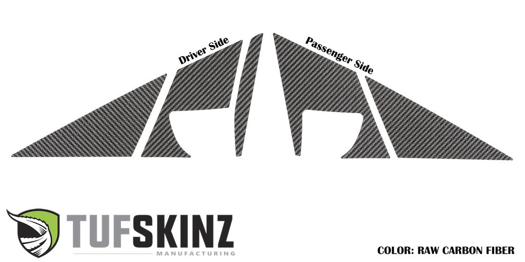 A-Door Pillar Overlays Fits 2012-2018 Ford Focus, RS, ST