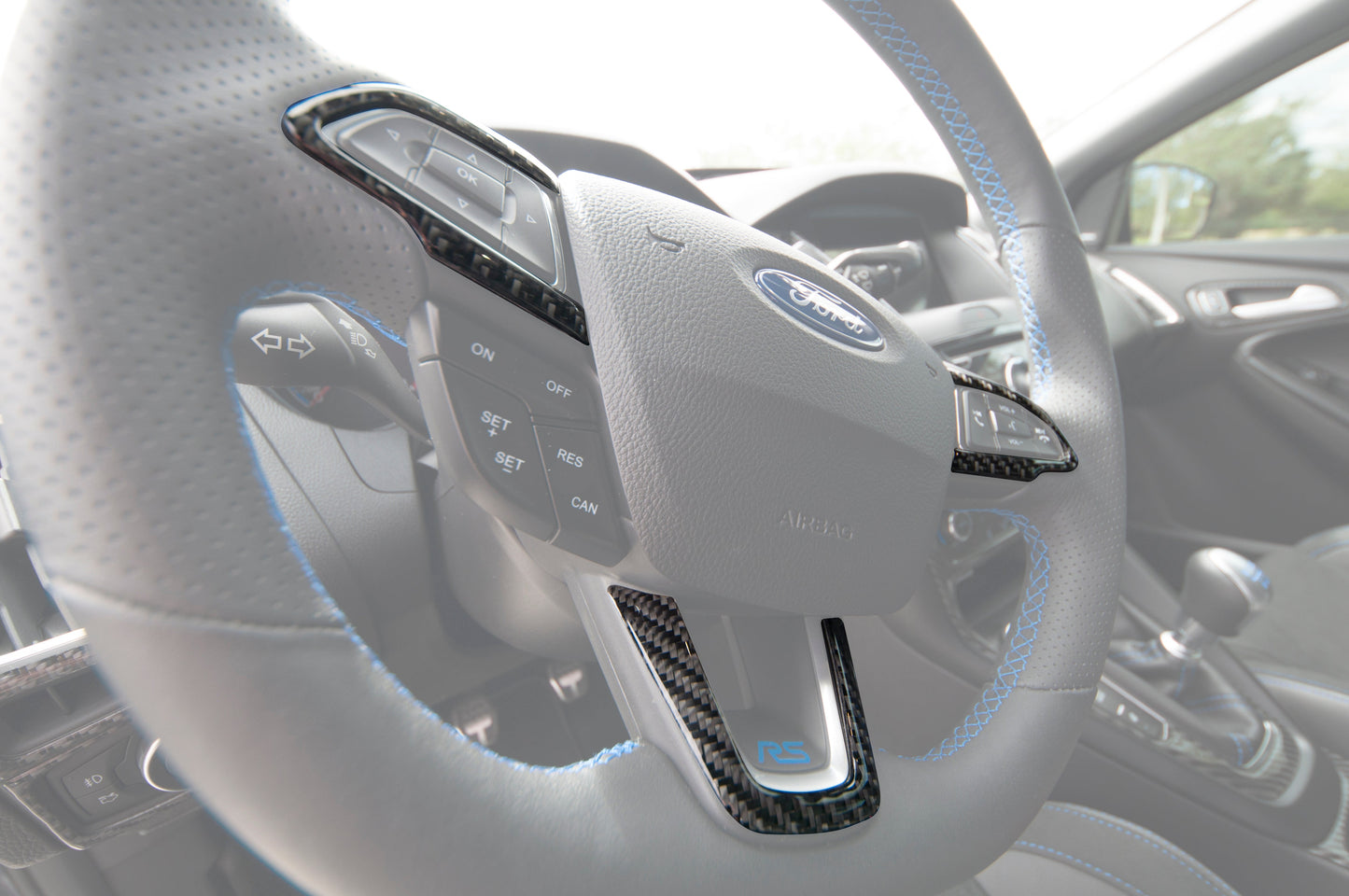 Steering Wheel Accent Overlays Fits 2015-2018 Ford Focus, RS, ST