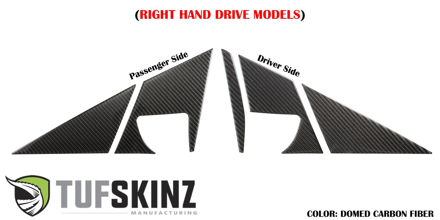 A-Door Pillar Overlays Fits 2012-2018 Ford Focus, RS, ST