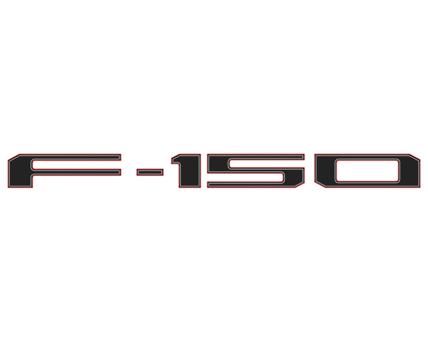 Rear Tailgate Letter Inserts Fits 2018-2020 Ford F-150