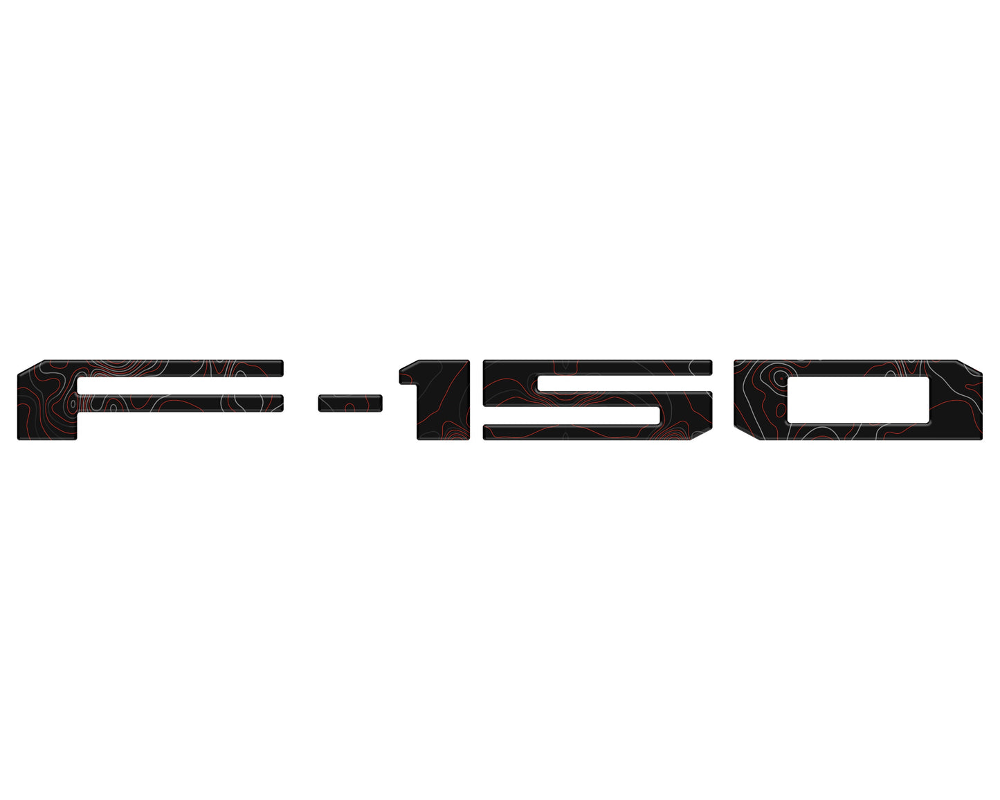 Tailgate Letter Inserts Fits 2021-2026 Ford F-150