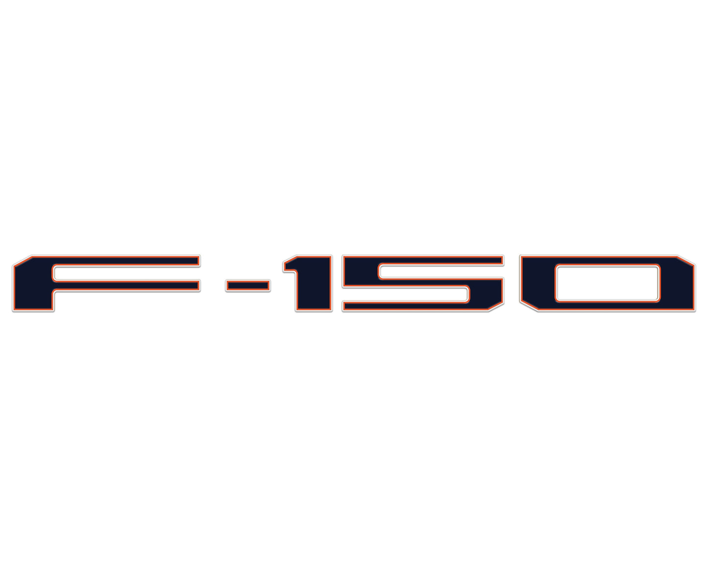 Football Themed Tailgate Letter Inserts Fits 2021-2026 Ford F-150