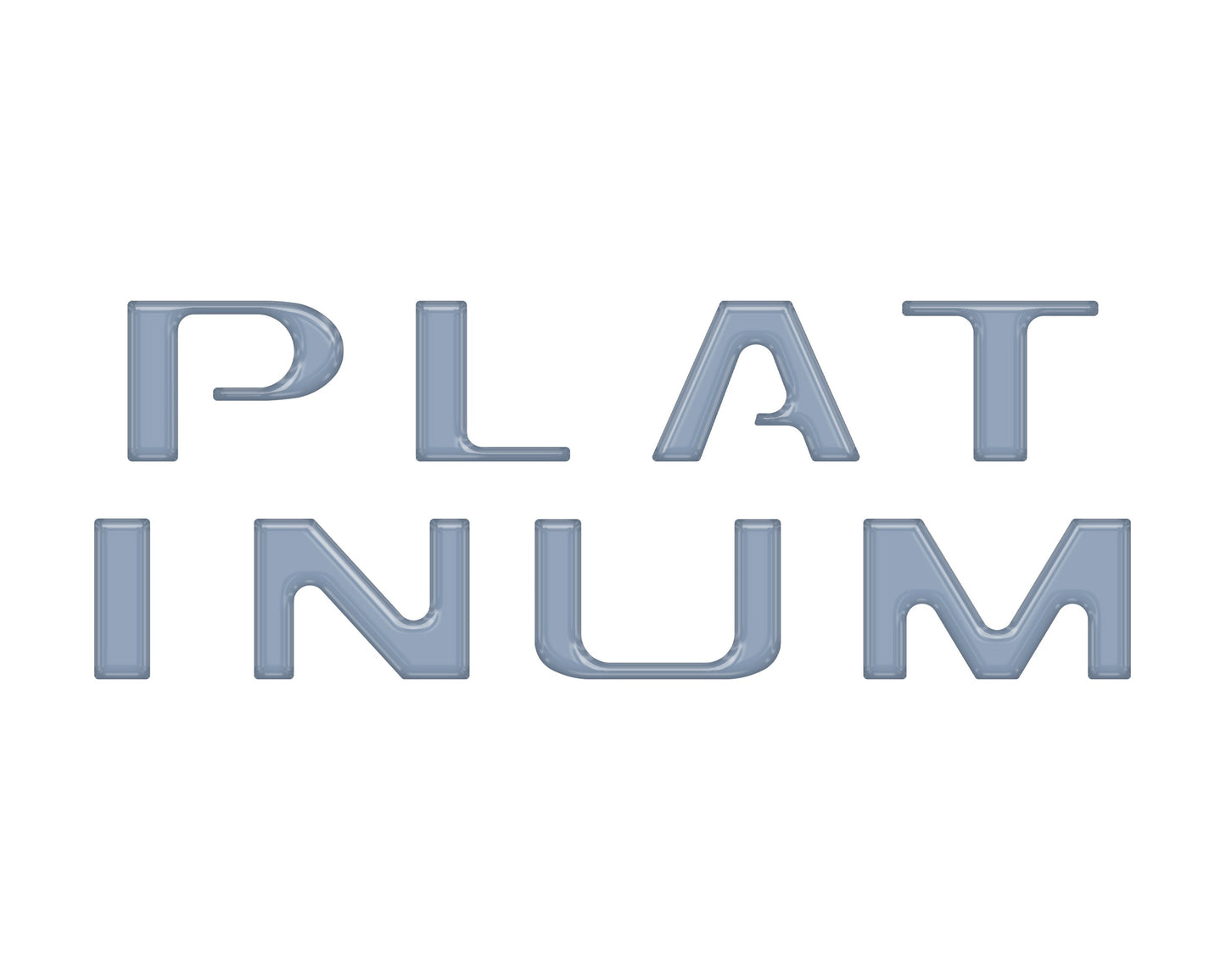 Platinum Tailgate Letter Inserts Fits 2021-2023 Ford F-150
