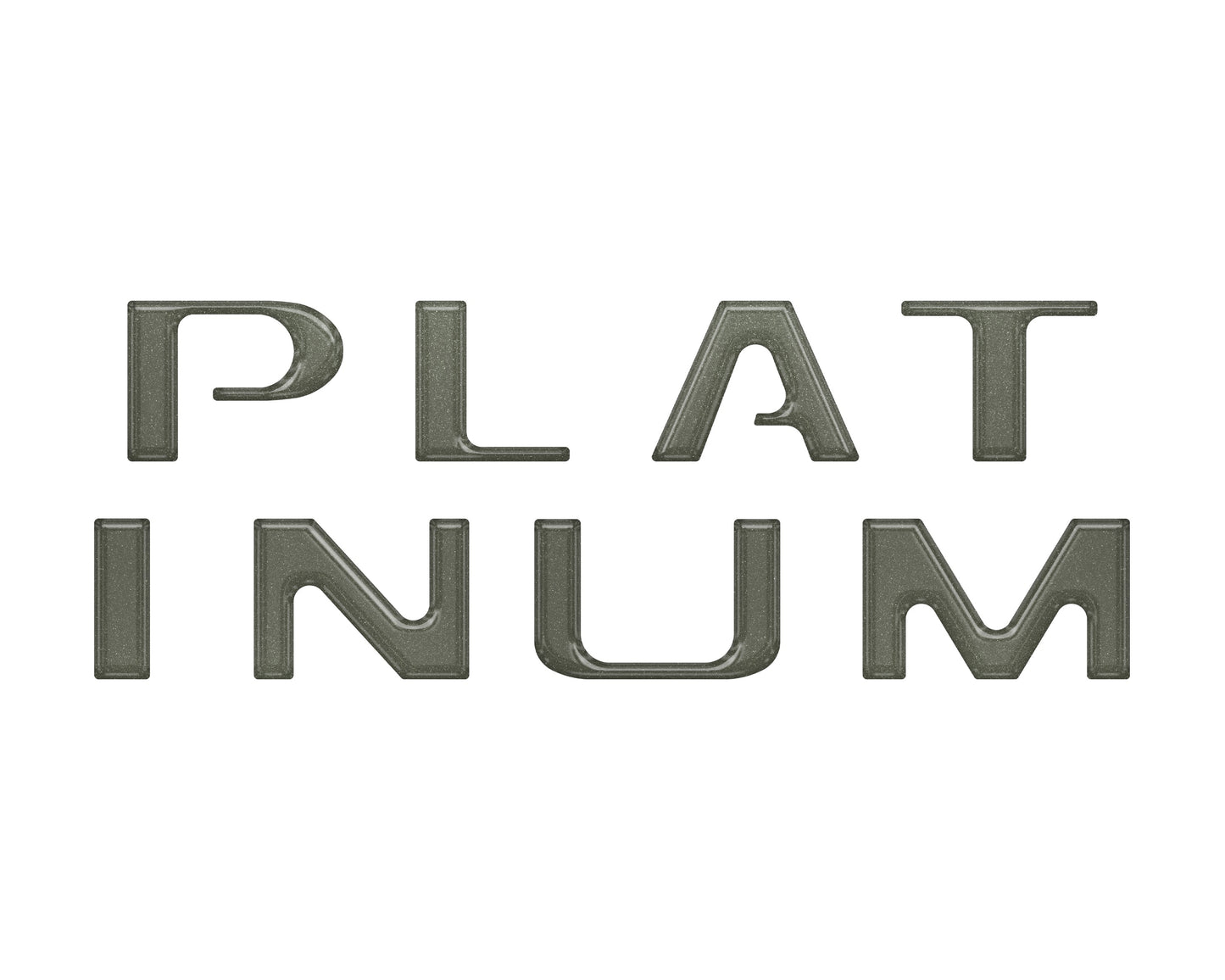 Tailgate Letter Inserts Fits 2018-2020 Ford F-150 Platinum