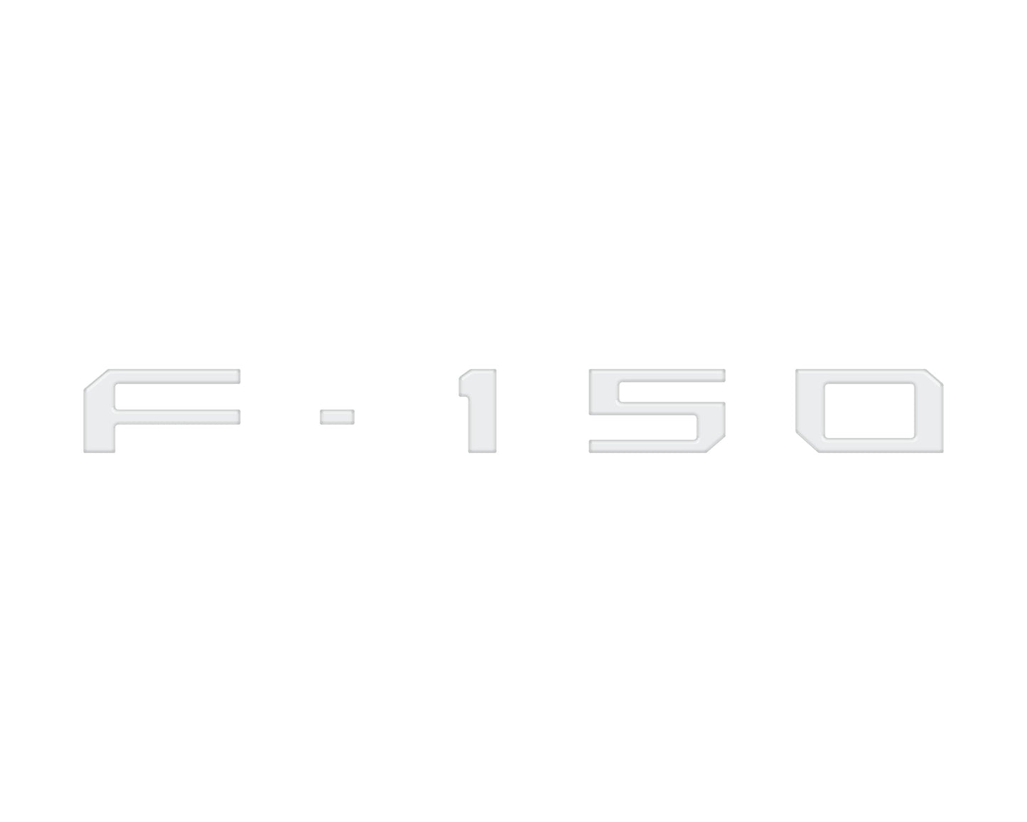 Passenger Cubby Letter Overlays Fits 2021-2026 Ford F-150 XL/STX