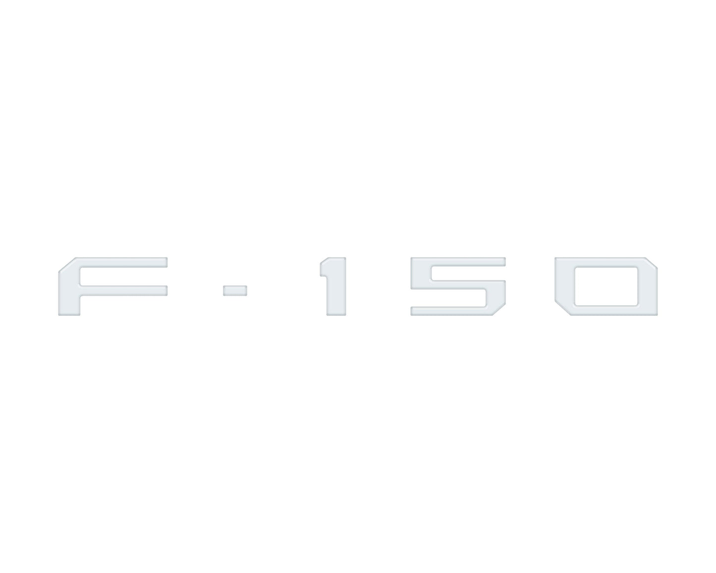 Passenger Cubby Letter Overlays Fits 2021-2026 Ford F-150 XL/STX