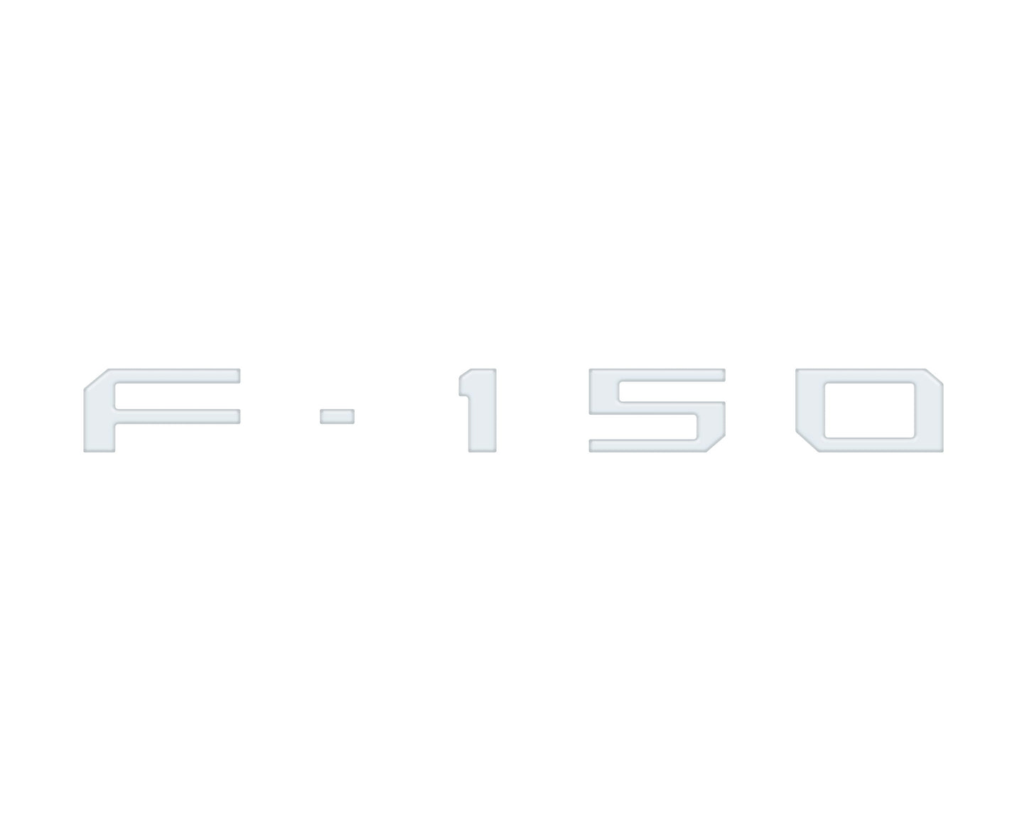 Passenger Cubby Letter Overlays Fits 2021-2026 Ford F-150 XL/STX