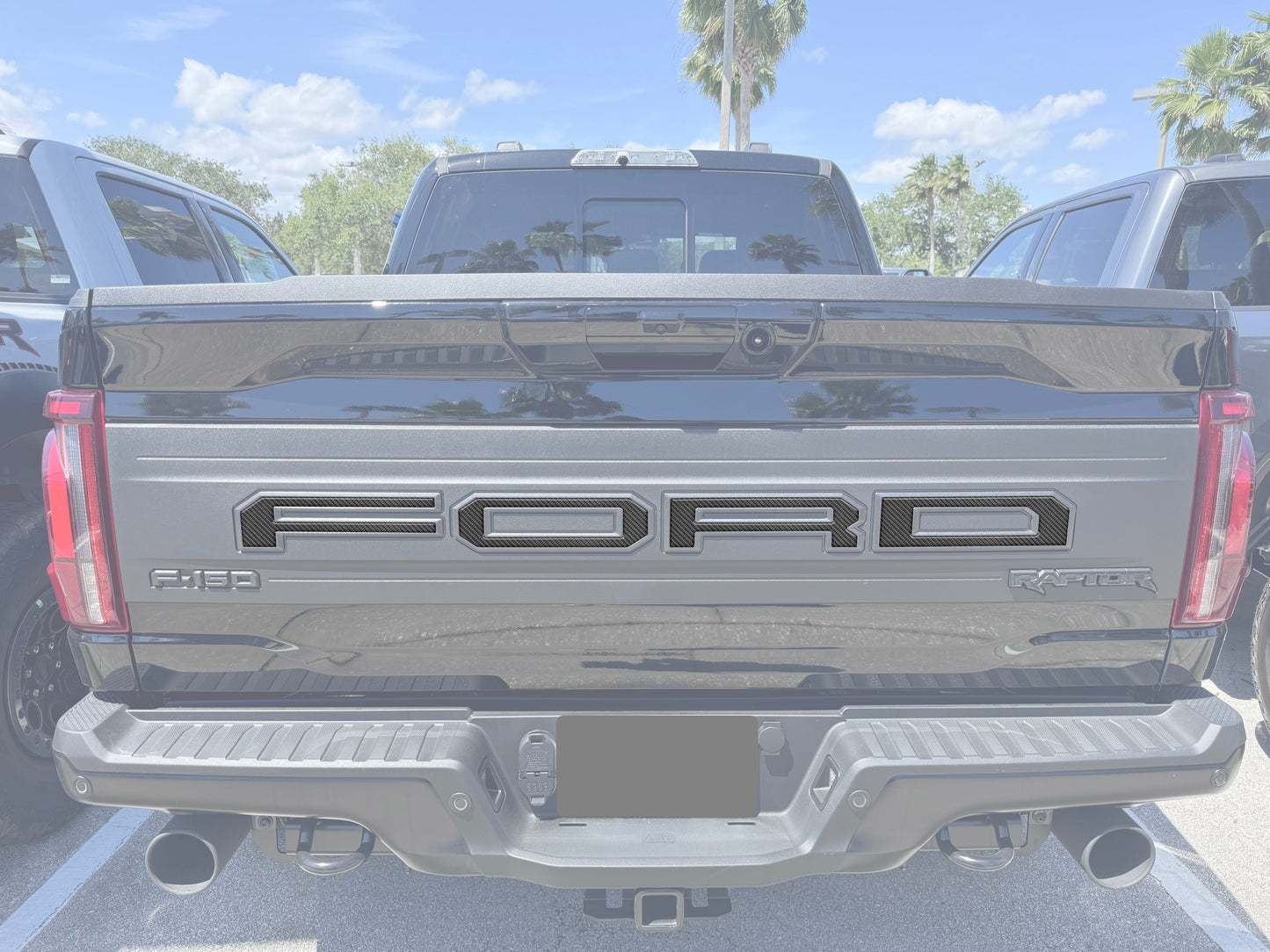 Raptor Tailgate Letter Overlays Fits 2021-2026 Ford F-150 Raptor