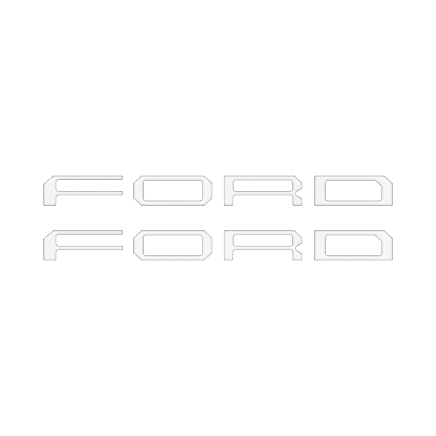 Passenger Cubby Letter Overlays Fits 2021-2026 Ford F-150 XL/STX