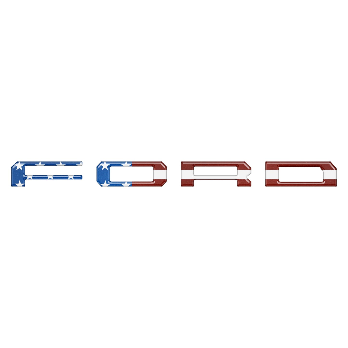 Inner Tailgate Letter Inserts Fits 2022-2026 Ford F-150 Lightning