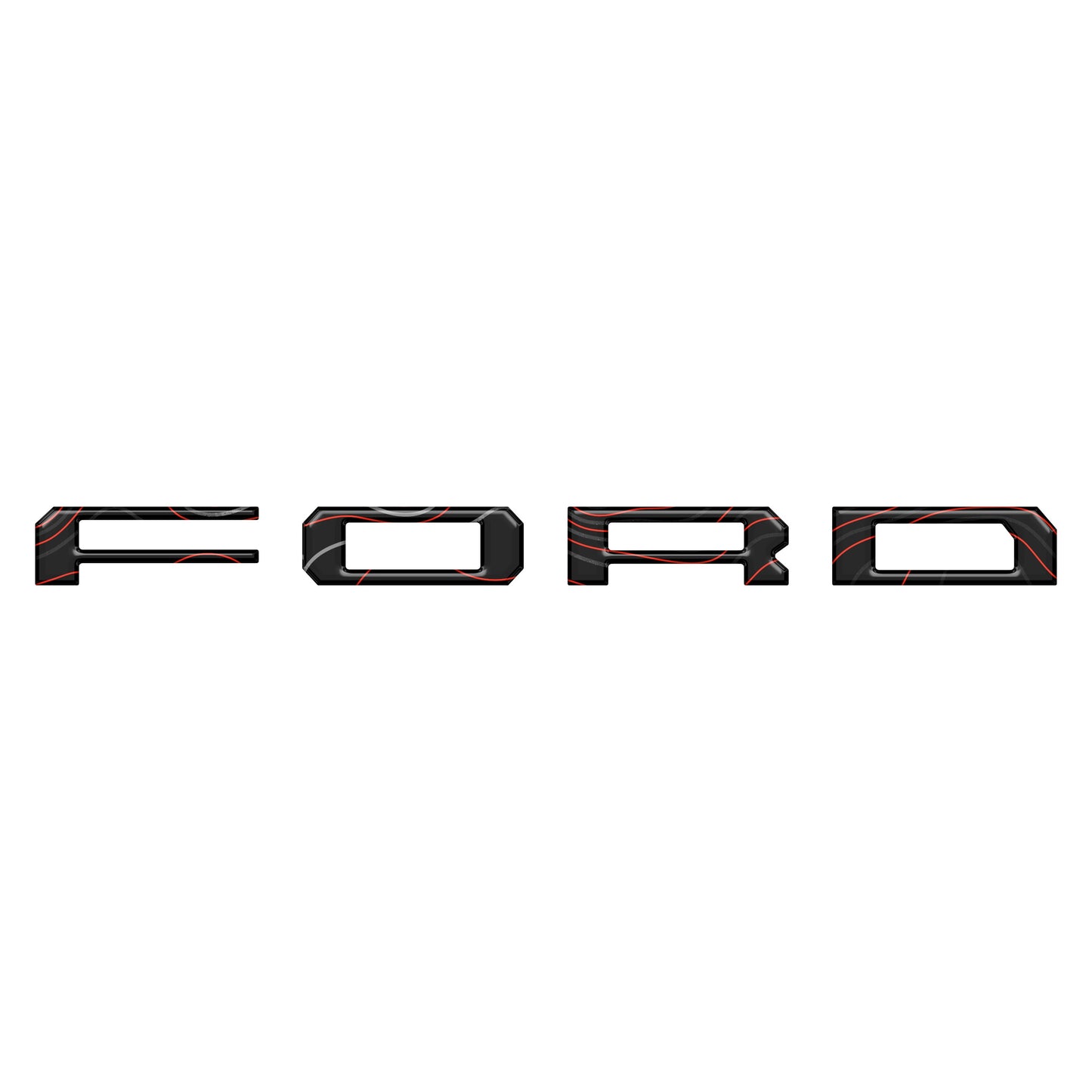 Lightning Rear Bumper Overlays Fits 2022-2026 Ford F-150 Lightning