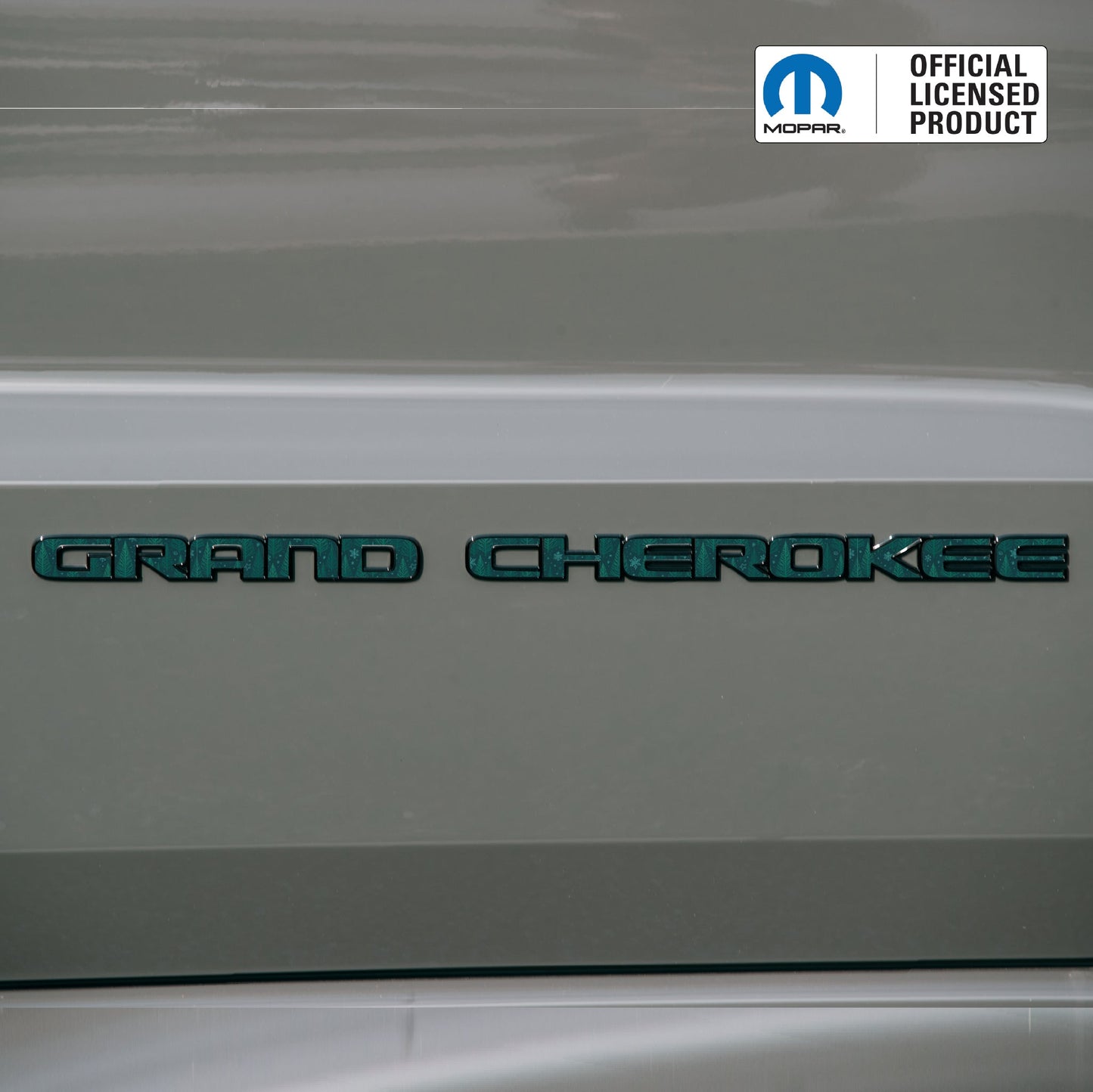Winter Collection // GRAND CHEROKEE Door Emblem Overlay Decal Set // Fits 2017–2022 WK2