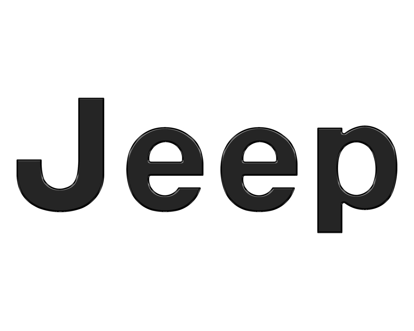 Tailgate Letter Overlays Fits 2019-2026 Jeep Gladiator