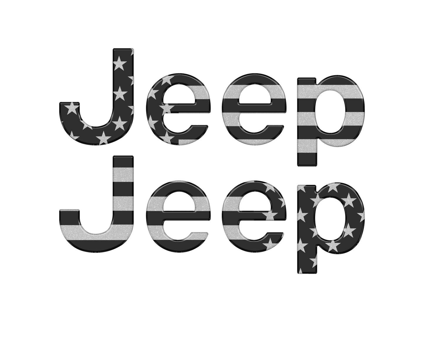 Driver & Passenger Side Emblem Overlays Fits 2019-2026 Jeep Gladiator
