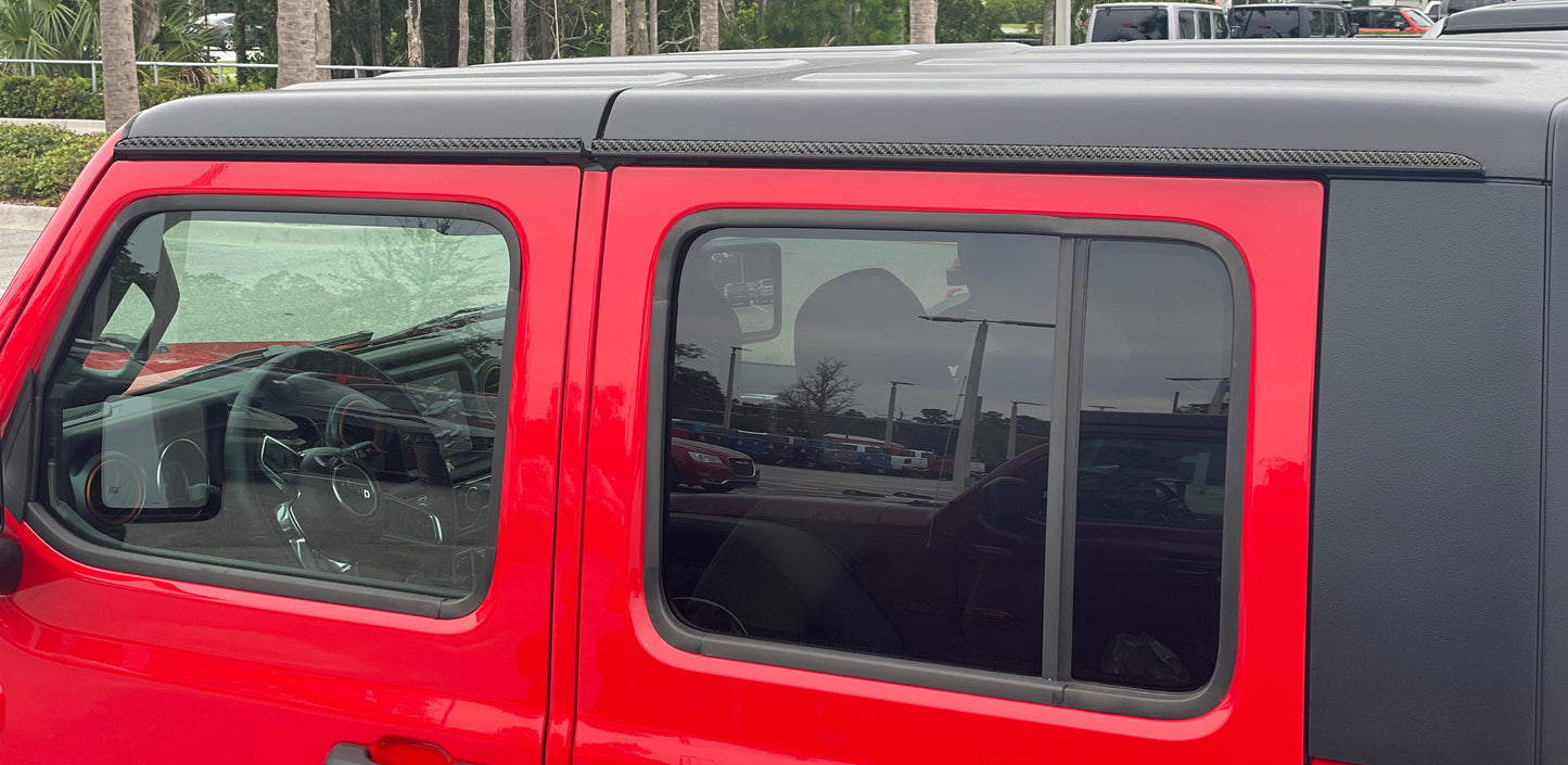 Side Roof Accent Overlays Fits 2019-2026 Jeep Gladiator