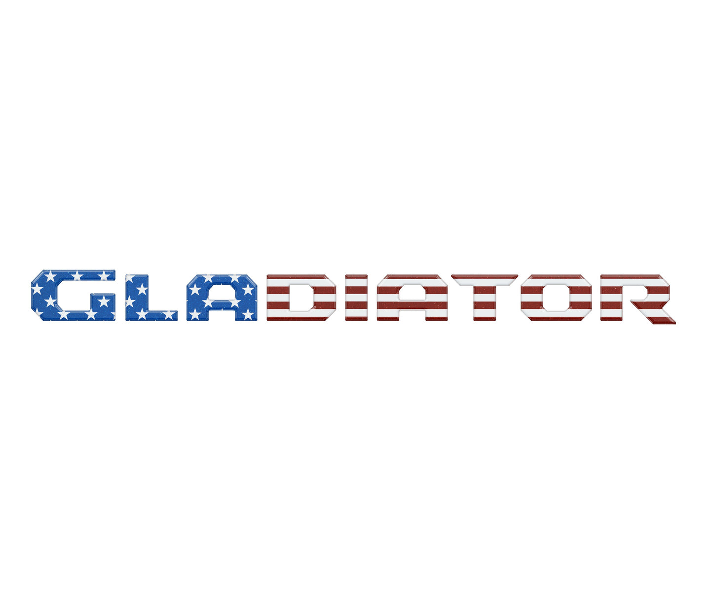Raised Lettering Decal Fits 2020-2026 Jeep Gladiator