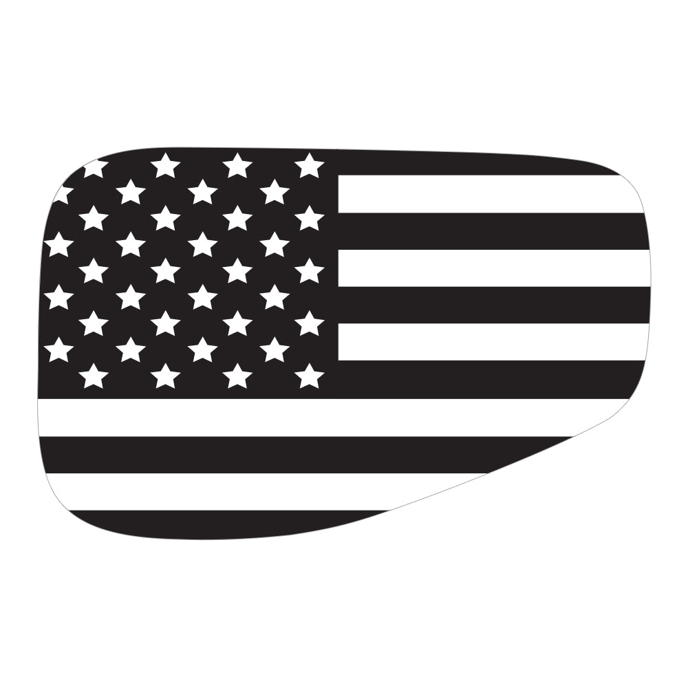 Black & White Flag Gas Cap Decal for JT or Gladiator
