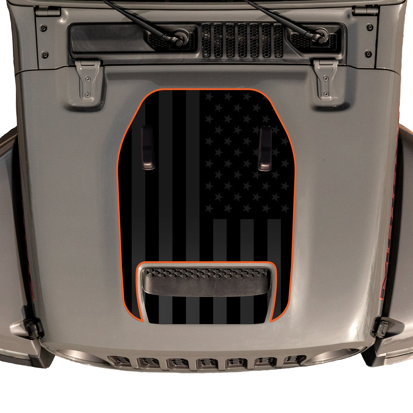 Hood Graphic for Wrangler 392 | Black Flag