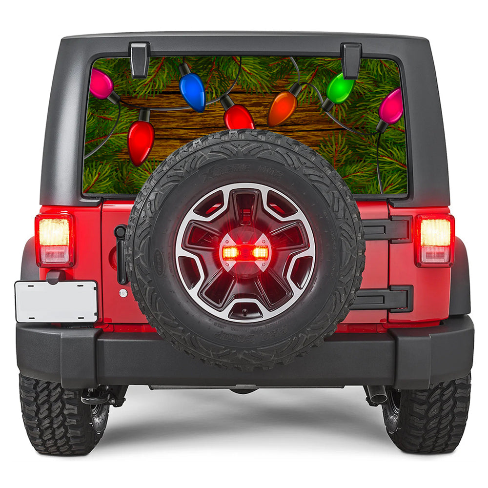 Holiday Lights Rear Window Decal