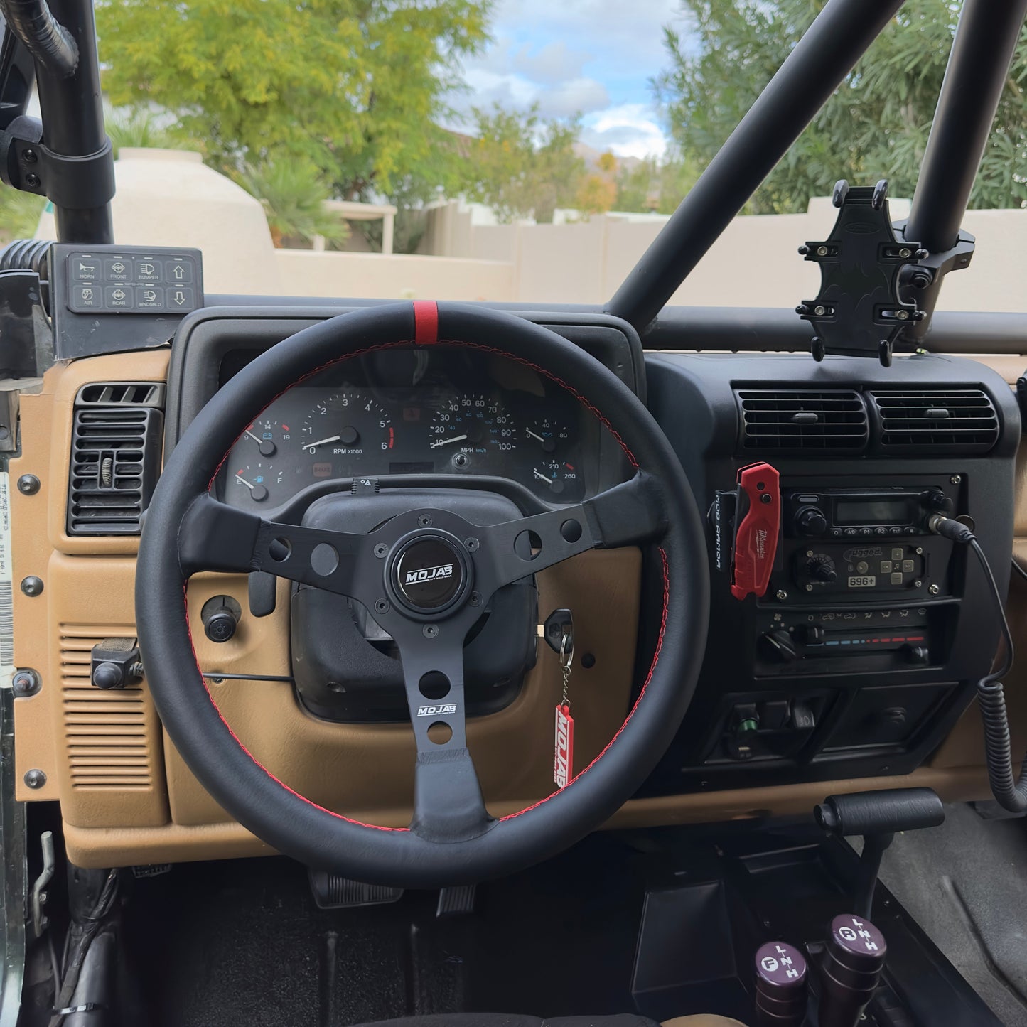 13.5''  MOJAB Deep Dish Steering Wheel Leather or Suede