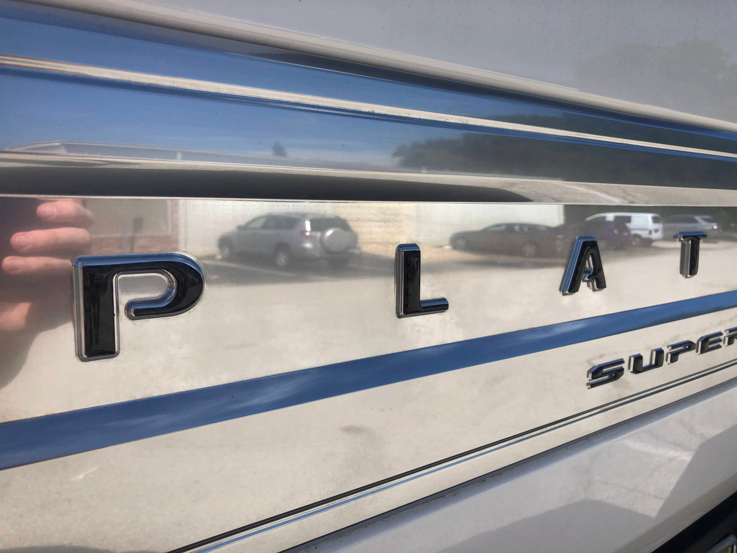 Platinum Tailgate Letter Overlays Fits 2020-2022 Ford Super Duty