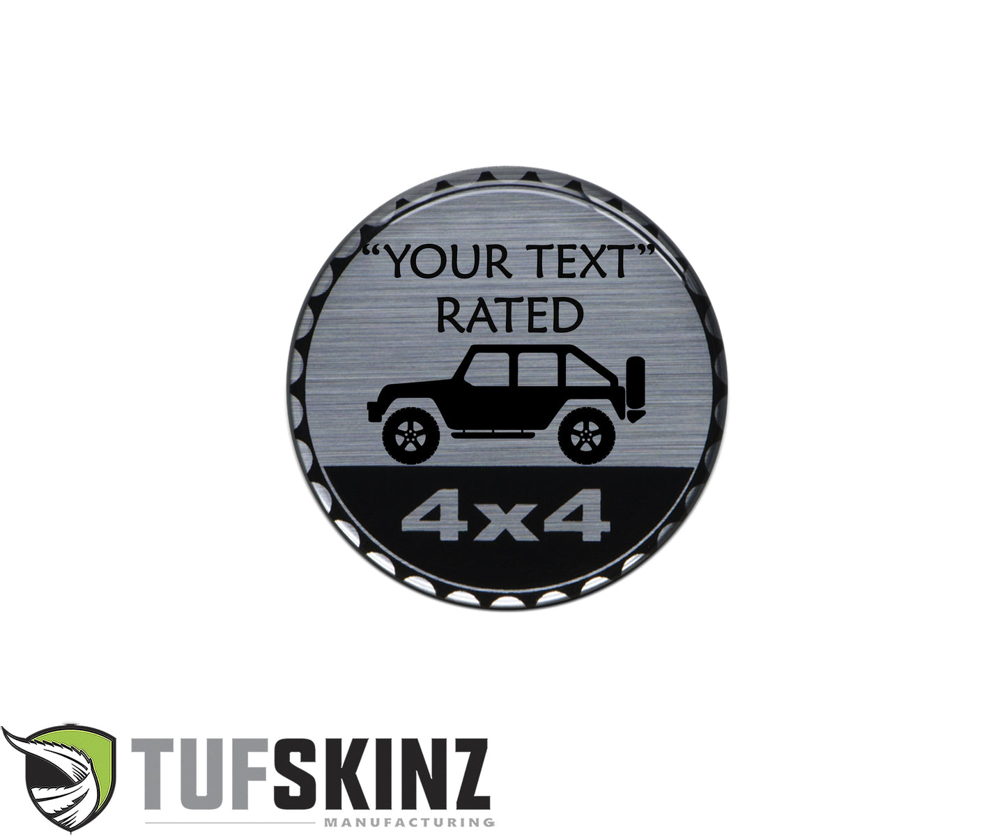 Custom Rated Badges - Fits Jeep