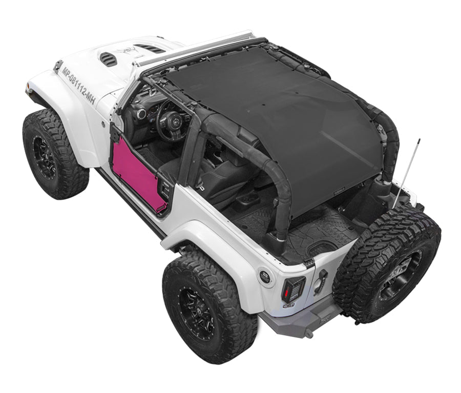 Jeep Wrangler JK 2-Door Sun Shade Solid Color Shade Top (2007–2017)
