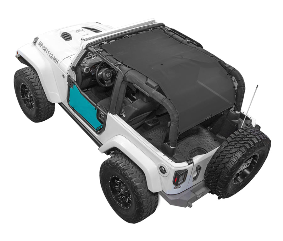 Jeep Wrangler JK 2-Door Sun Shade Solid Color Shade Top (2007–2017)