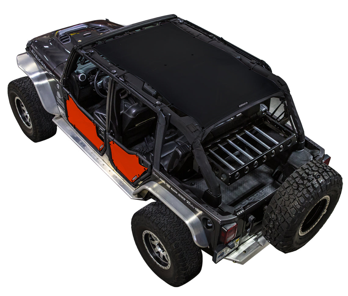 Jeep Wrangler JKU 4-Door Sun Shade Solid Color Shade Top (2007–2017)