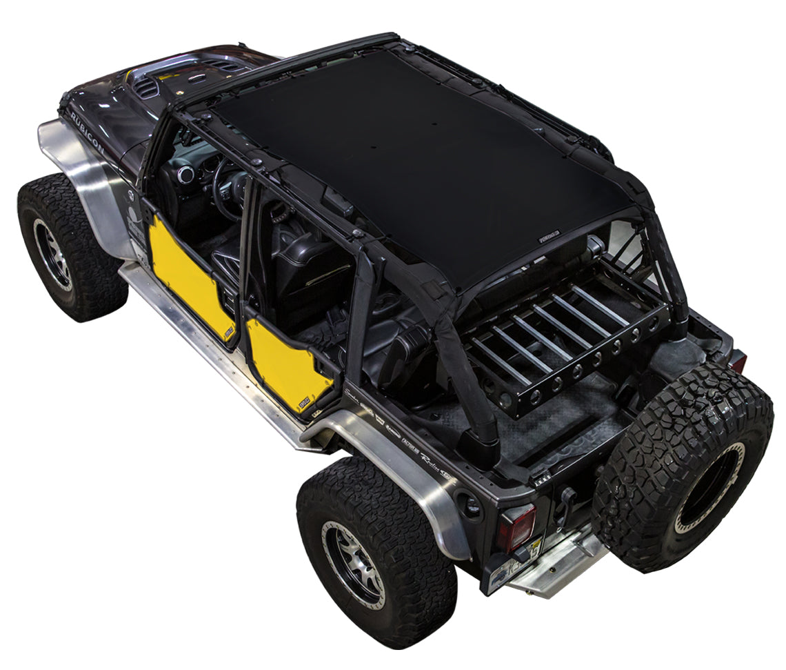 Jeep Wrangler JKU 4-Door Sun Shade Solid Color Shade Top (2007–2017)