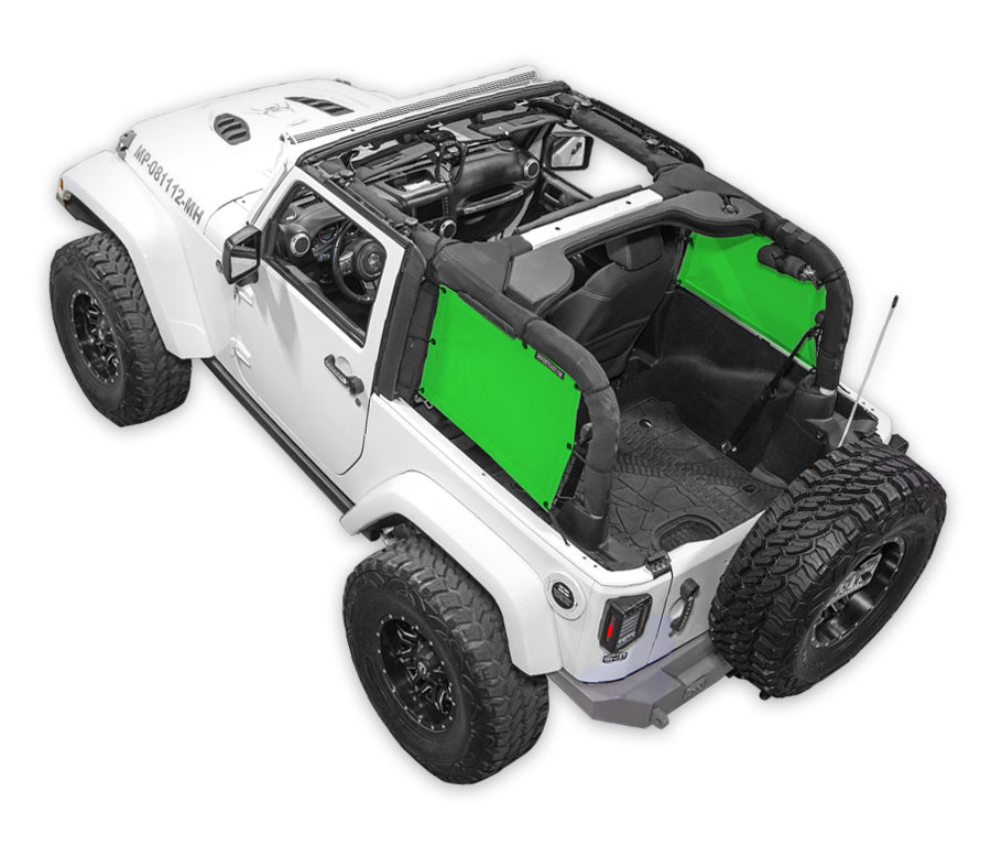 Jeep Wrangler JK 2-Door Sun Shade Solid Color Shade Top (2007–2017)