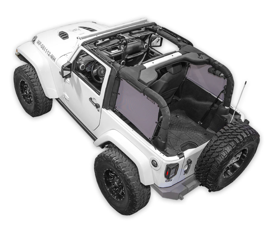 Jeep Wrangler JK 2-Door Sun Shade Solid Color Shade Top (2007–2017)