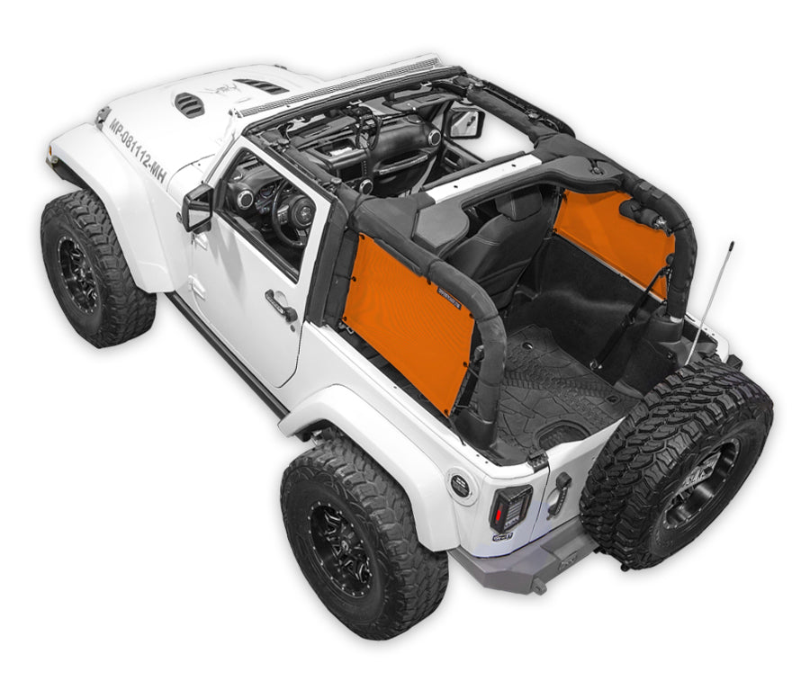 Jeep Wrangler JK 2-Door Sun Shade Solid Color Shade Top (2007–2017)