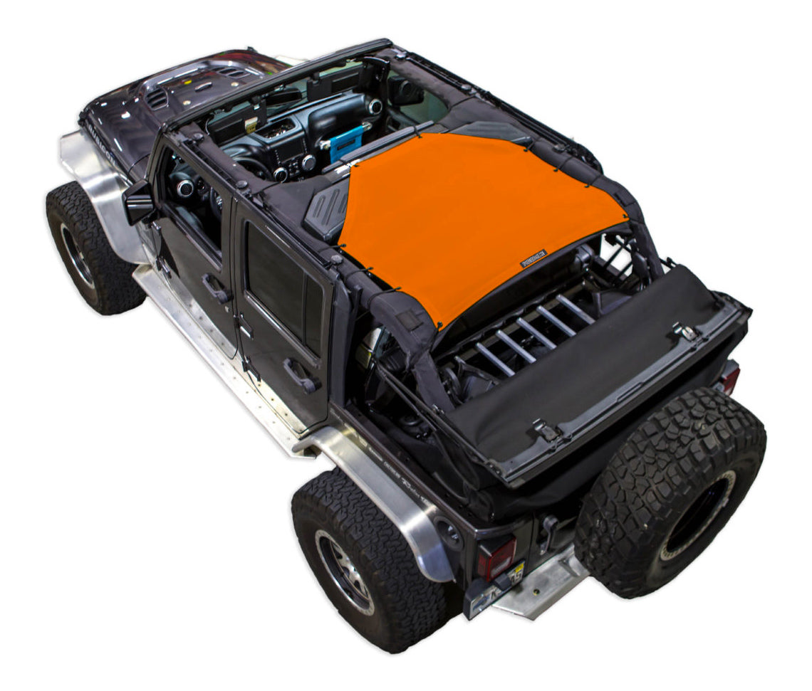 Jeep Wrangler JKU 4-Door Sun Shade Solid Color Shade Top (2007–2017)