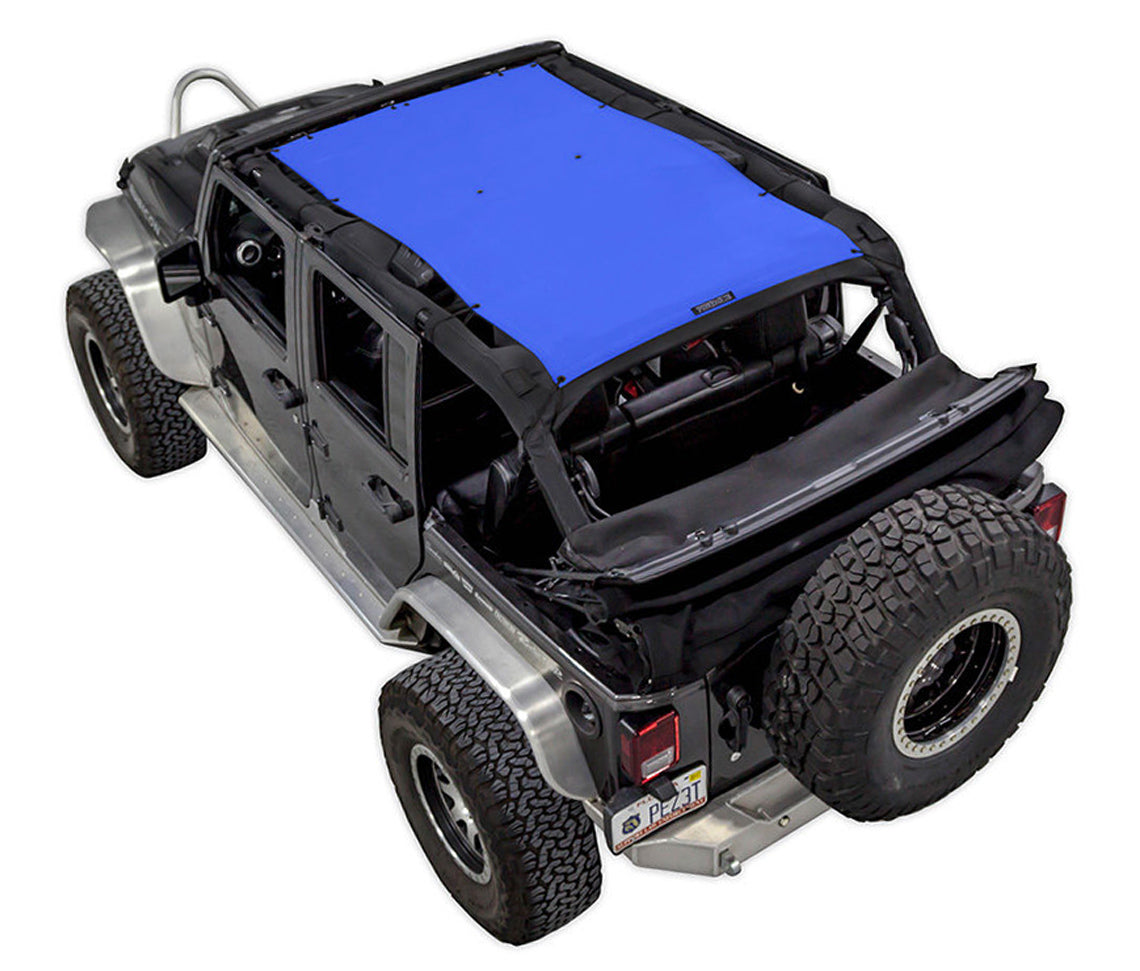 Jeep Wrangler JKU 4-Door Sun Shade Solid Color Shade Top (2007–2017)
