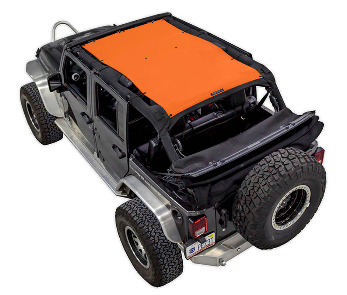 Jeep Wrangler JKU 4-Door Sun Shade Solid Color Shade Top (2007–2017)