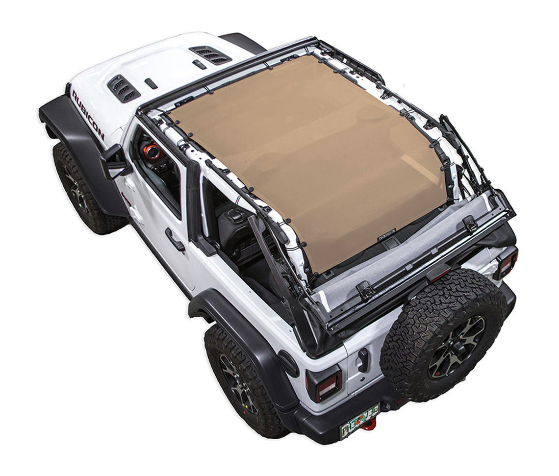 Jeep Wrangler JL 2-Door Sun Shade Solid Color Shade Top (2018–2026)