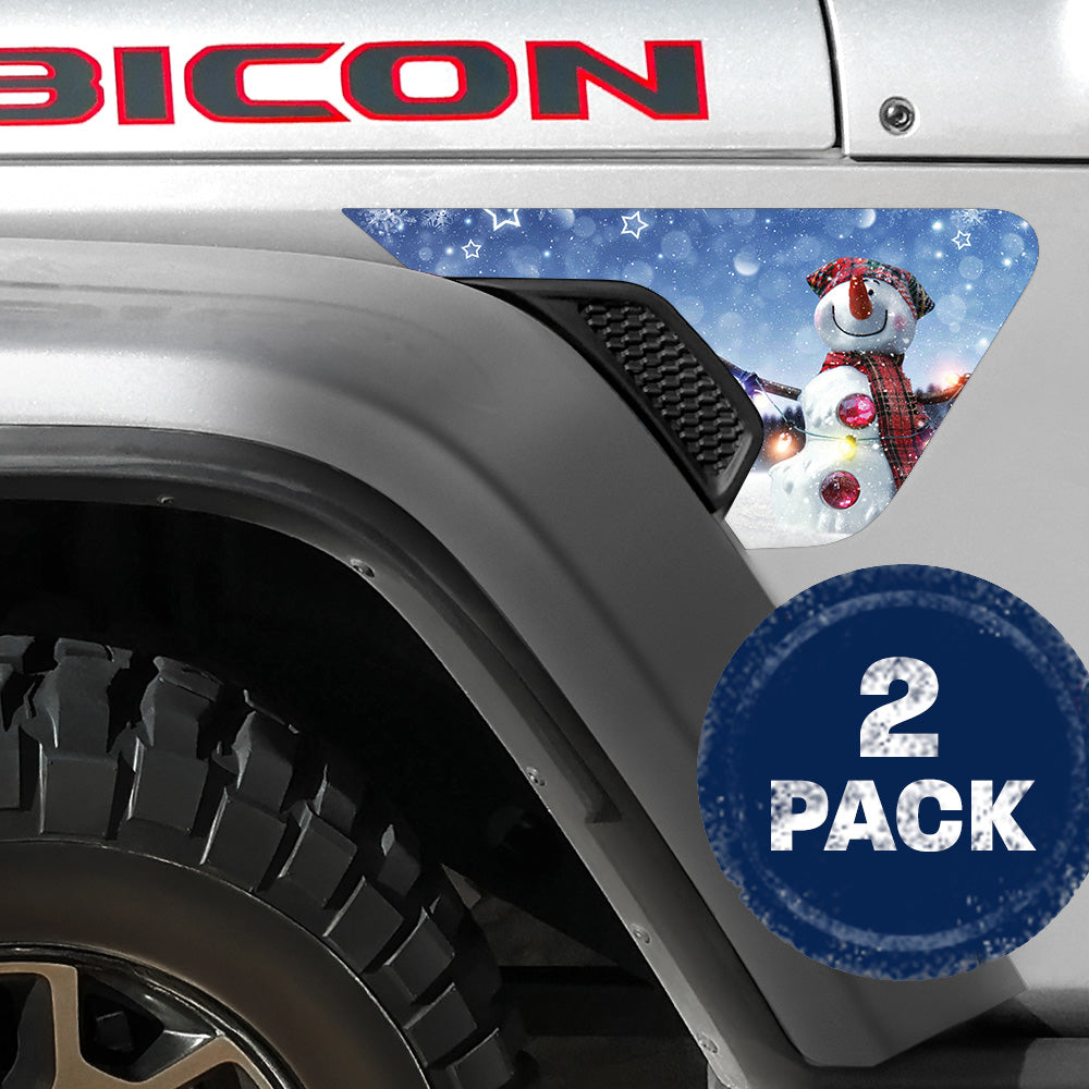 Jack Frost 2pc Vinyl Fender Decal