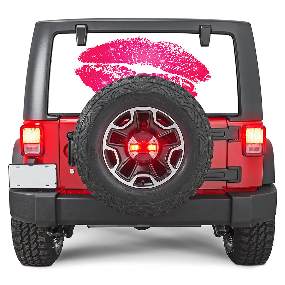 Lips Rear Window Decal