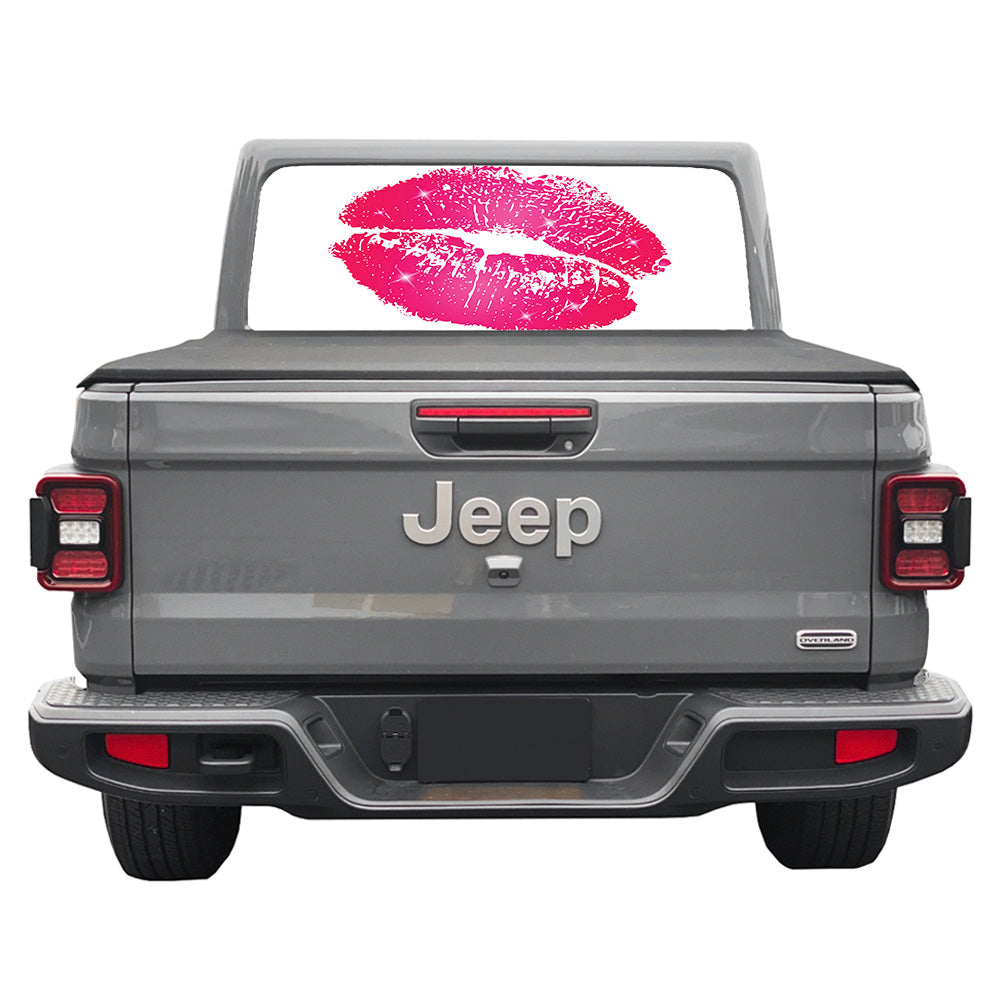 Lips Rear Window Decal